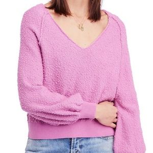 Free People Found My Friend Sweater In Orchid